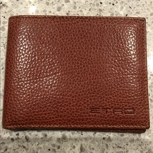 Mens Etro Leather bi-fold wallet
